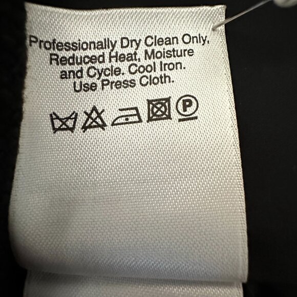 DKNY Women's Small Black Midi Straight/Pencil Wool Blend Fully Lined Skirt - Picture 14 of 16